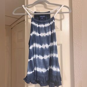 Ocean Drive navy and white tie-dye cami